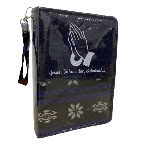 Buku Sampul Cover Alkitab Kristen Katolik Ukuran Sedang 052 - KJ Kidung Jemaat Motif Jeans Batik Puji syukur Madah Bakti Besar