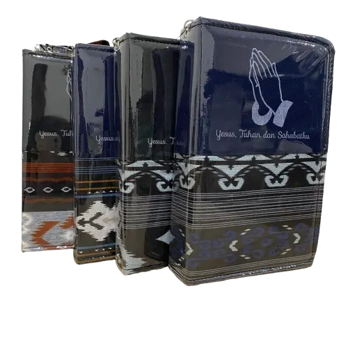 Buku Sampul Cover Alkitab Kristen Katolik Ukuran Besar 062 - KJ Kidung Jemaat XL  Motif Jeans Batik