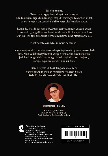 Buku Ada Duka di Bawah Telapak Kaki Ibu oleh Khoirul Trian